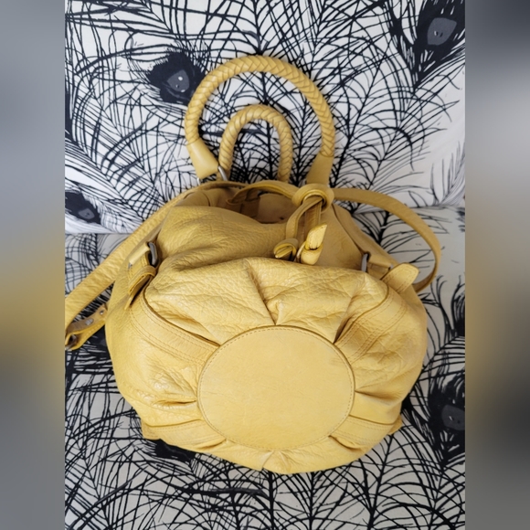 The Sak Yellow Shoulder Bag with Casual Slouchy Style - Picture 5 of 11